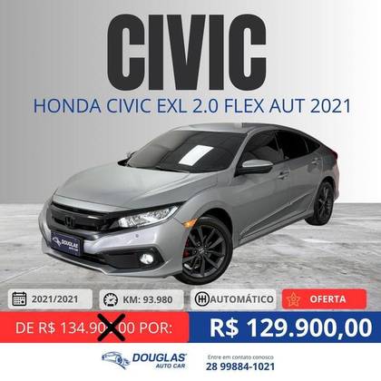 HONDA CIVIC 2.0 16V FLEXONE EXL 4P CVT